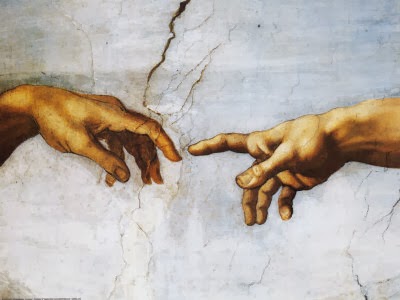 Criação do homem por Michelangelo